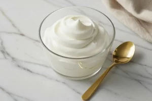 Finally light and airy whipped Greek yogurt